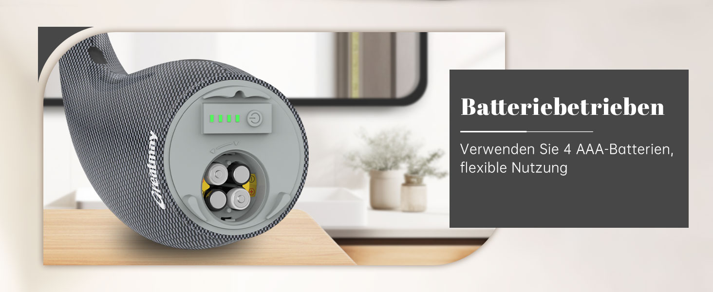 Greatmay Automatic Touchless Soap Dispenser - 300ml Electric Battery Operated with 4 Adjustable Levels - IPX6 Waterproof for Bathroom, Kitchen