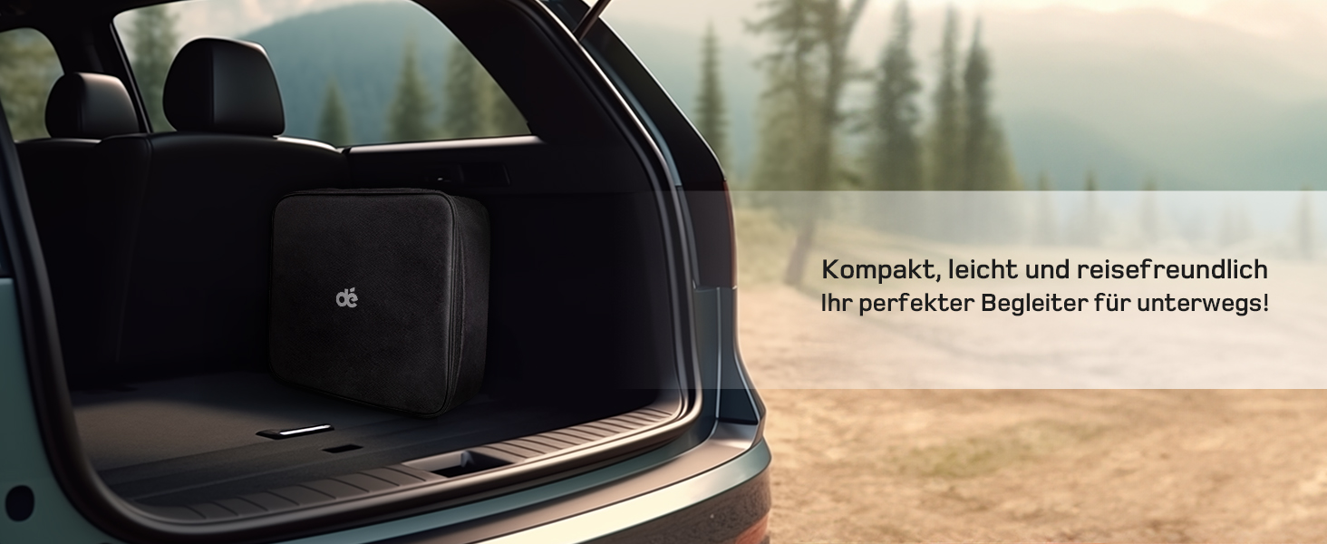 Мобільна зарядна станція для електромобілів Dé 11 кВт (3 фази, 7м, 6-16A) з регулюванням потужності, кабель CEE 16A на Typ 2, сумісна з Model Y/3, ID.3/4/5, MG4, EX30, e-up, e-tron, Zoe та іншими електромобілями