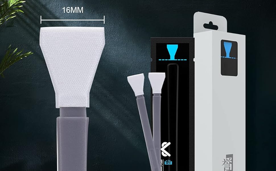 Набір для чищення сенсорів камери VSGO (12 шт.) з розчином 10 мл, сухими серветками для CCD/CMOS сенсорів та очищувачем сенсорів. Підходить для камер Nikon, Sony (16 мм без розчину)