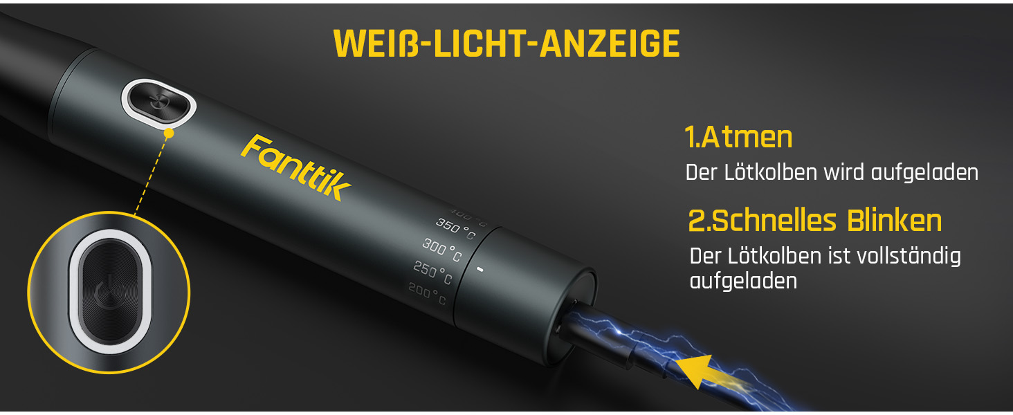 Набір паяльника Fanttik T1 Max: прецизійний, швидкий нагрів (7 сек), 6 температур (200~450°C), 4 насадки (C210), поворотний стійкий тримач, для ремонту