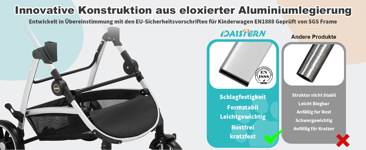 Візок для собак, складаний, до 25 кг, сірий. Алюмінієвий каркас, поворотні колеса, гальма, страхувальний ремінь, м'яке сидіння