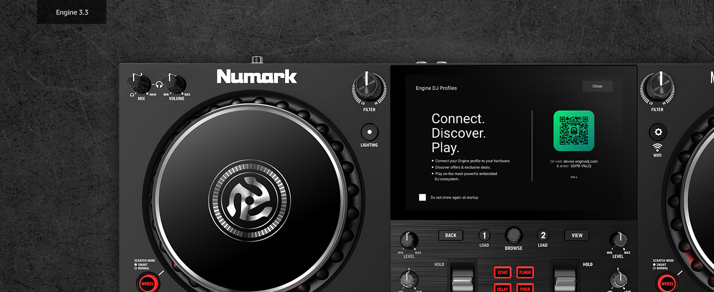 DJ-контролер Numark Mixstream Pro+ з розділенням STEM, 2 деки, Wi-Fi, 7