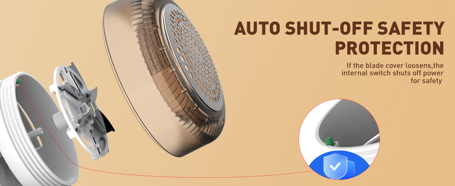 Електричний видальник ворсу для одягу та меблів COPPA, 6 лез, 3 швидкості, з індикатором заряду акумулятора