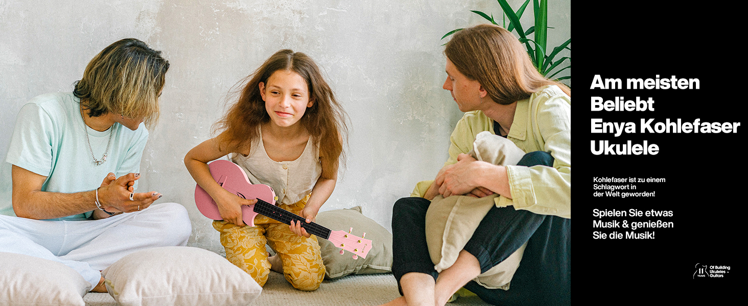 Укулеле Enya Ukulele-Sopran NOVA U Mini 21 дюйм - блакитне укулеле з карбону, професійне для початківців, дорослих та дітей. Комплект з чохлом, ремінком, каподастром та струнами. Чудовий подарунок та для подорожей.