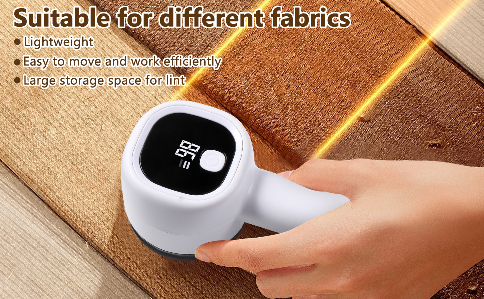 Електричний видалення ворсу Blendura - бездротовий триммер для одягу з 6 лезами, 3 рівня та LED-дисплеєм