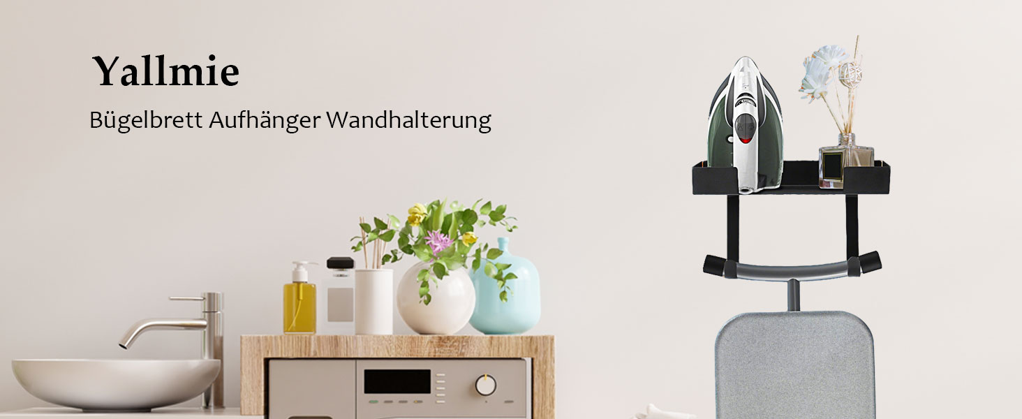 Кріплення для прасувальної дошки настінне, 32*15.7 см. Настінне кріплення для прасувальної дошки з нержавіючої сталі з металевими гачками. Тримач для прасувальної дошки, кріплення для праски на стіну, підходить для прасувальних дошок T/Y форми.