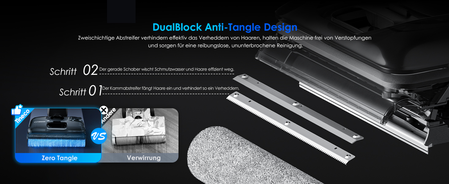Вертикальний миючий пилосос Tineco Floor ONE S7 Stretch з функцією FlashDry та DualBlock