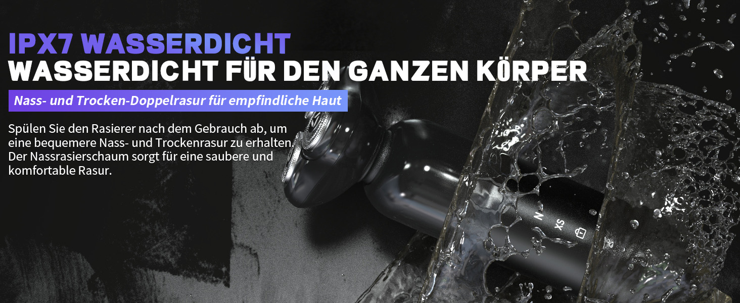 Електричний гоління для чоловіків Sejoy з 4D головкою, бездротовий, для мокрого та сухого гоління, потужний мотор