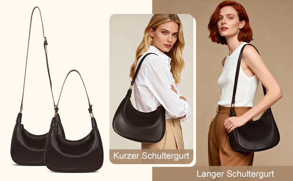 Сумка жіноча GSenhui Y2K через плече, маленька елегантна Hobo сумка з PU шкіри, вінтажна для подорожей, колір кава