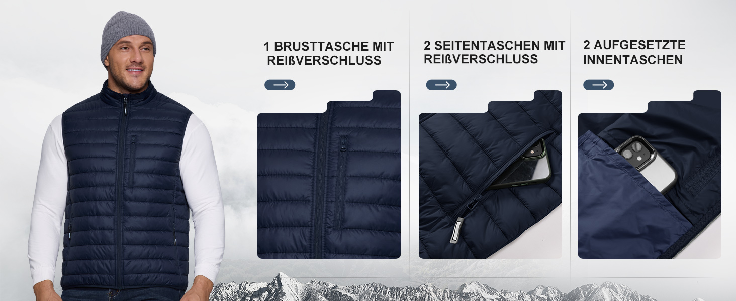 Чоловіча пакувальна степ-жилетка Outdoor Ventures для бігу, гольфу, походів та верхової їзди (Абрикосовий, XL)