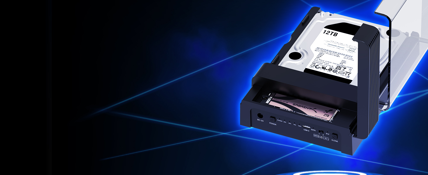 Док-станція Sabrent для HDD/SSD 2.5/3.5