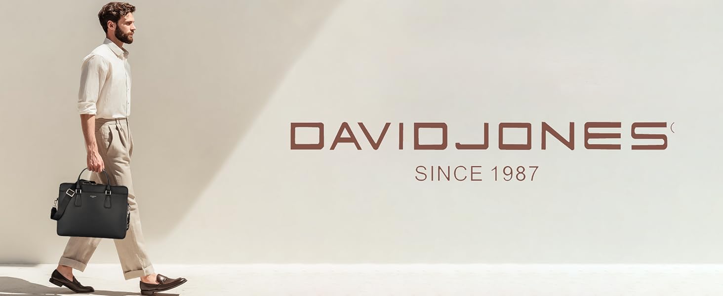 Сумка для ноутбука David Jones чоловіча - портфель A4 для роботи та офісу, 13