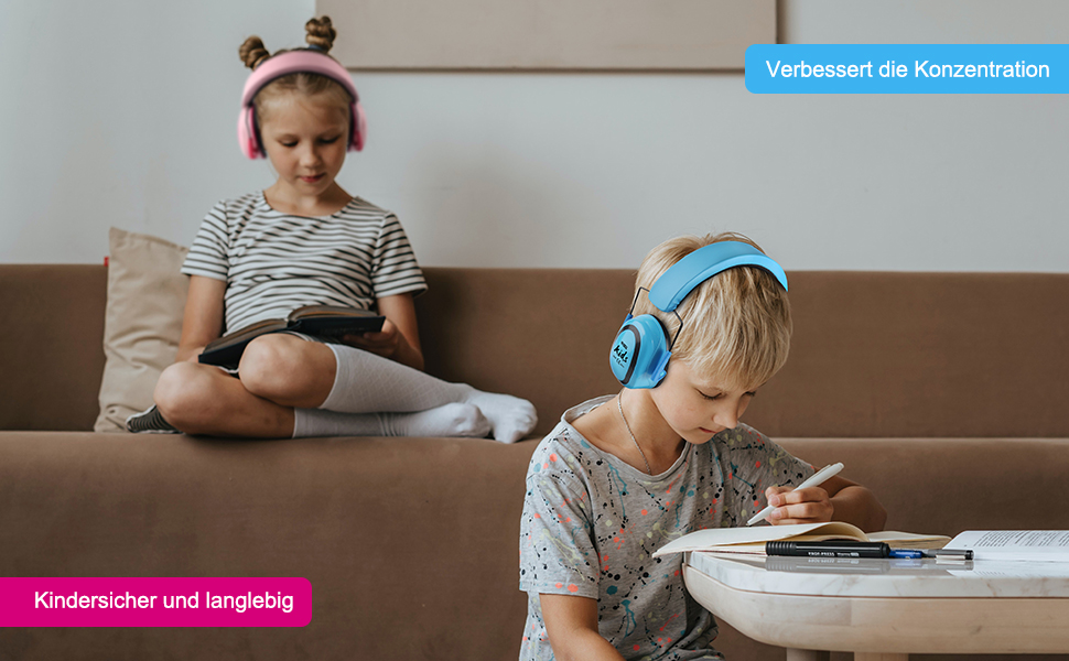 Навушники для дітей Green Devil - захист від шуму, блакитні (SNR27.4)