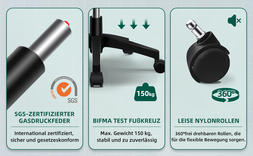 Ергономічне крісло для офісу, чорне: регульована спинка, підлокітники, висота, поворотне, сітчасте, з функцією гойдання до 125°