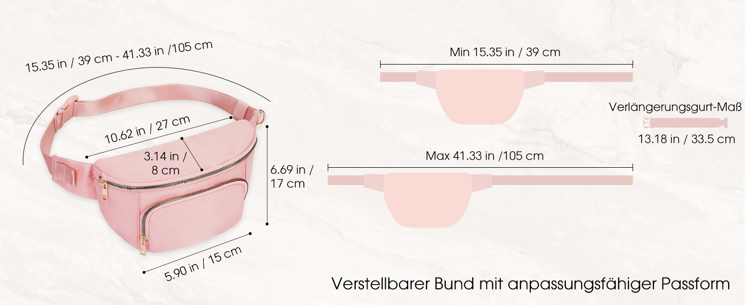 Сумка на пояс для жінок та чоловіків, сіра. Стильна сумка-шоппер з 4 кишенями на блискавці та регульованим ремінцем. Ідеально підходить для подорожей та піших прогулянок. (Запатентовано)