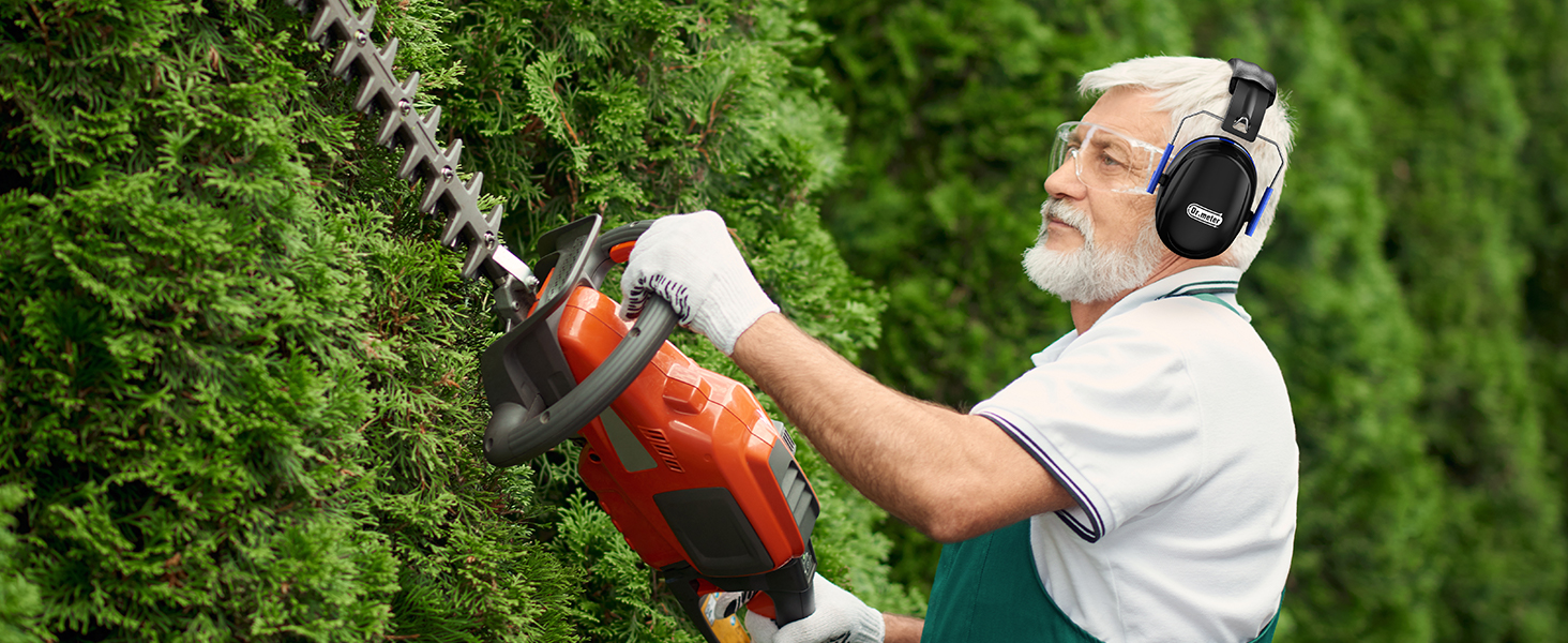 Захисні навушники Dr.meter SNR 31dB: комфортні та регульовані для дорослих, чорно-жовті
