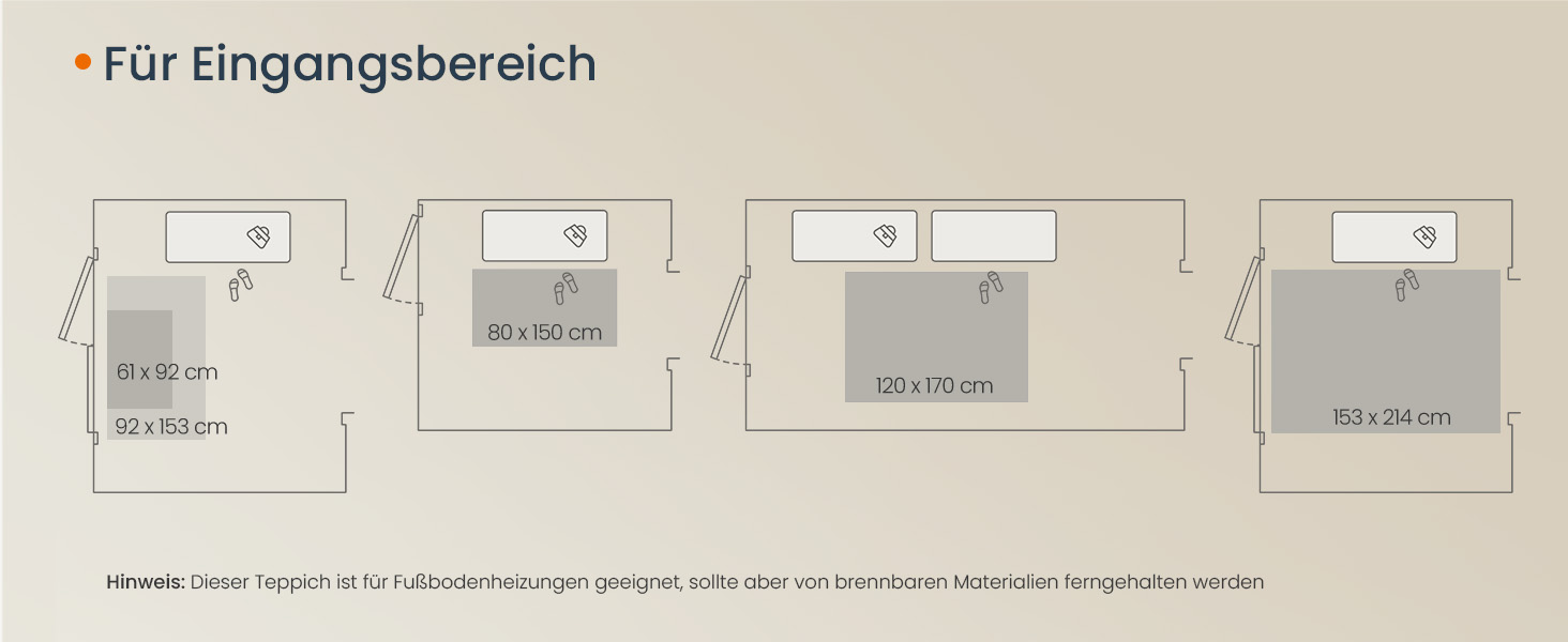 Килимок SONGMICS HOME Vintage, 120x170 см, для вітальні, спальні, кухні, коридору, їдальні, миючий, з антиковзаючим покриттям, TAR032G01 (Cappuccinobeige, 200B x 290L см)