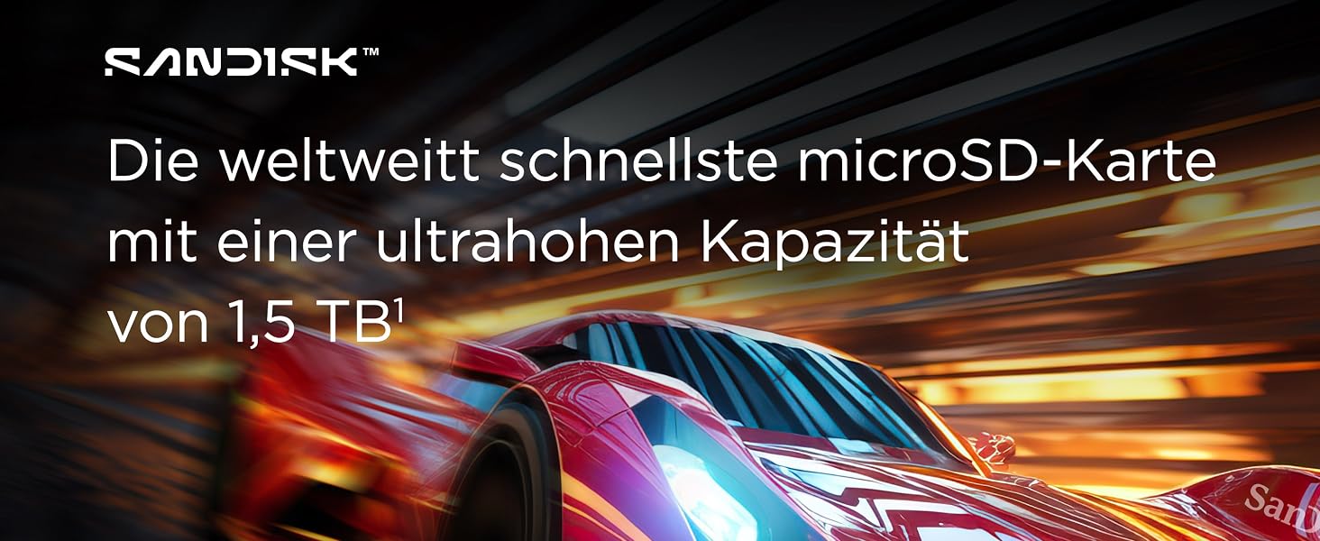 Карта пам'яті SanDisk Ultra microSDXC UHS-I 1.5 TB з адаптером для Android, смартфонів та планшетів, Class 10, U1, A1, швидкість читання до 150 МБ/с, Full HD