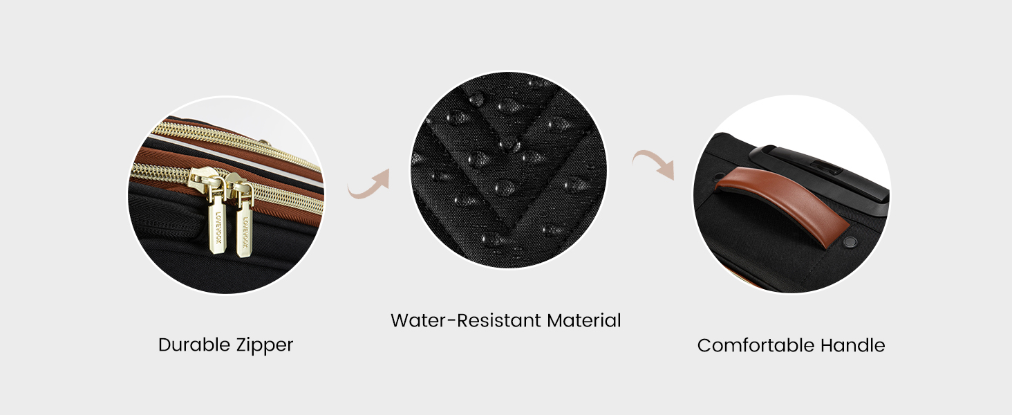 Рюкзак-валіза LOVEVOOK для жінок, 40L, ручна поклажа, водонепроникний, для ноутбука, подорожі, бізнес (20-дюймовий валіза, Бежево-хакі)