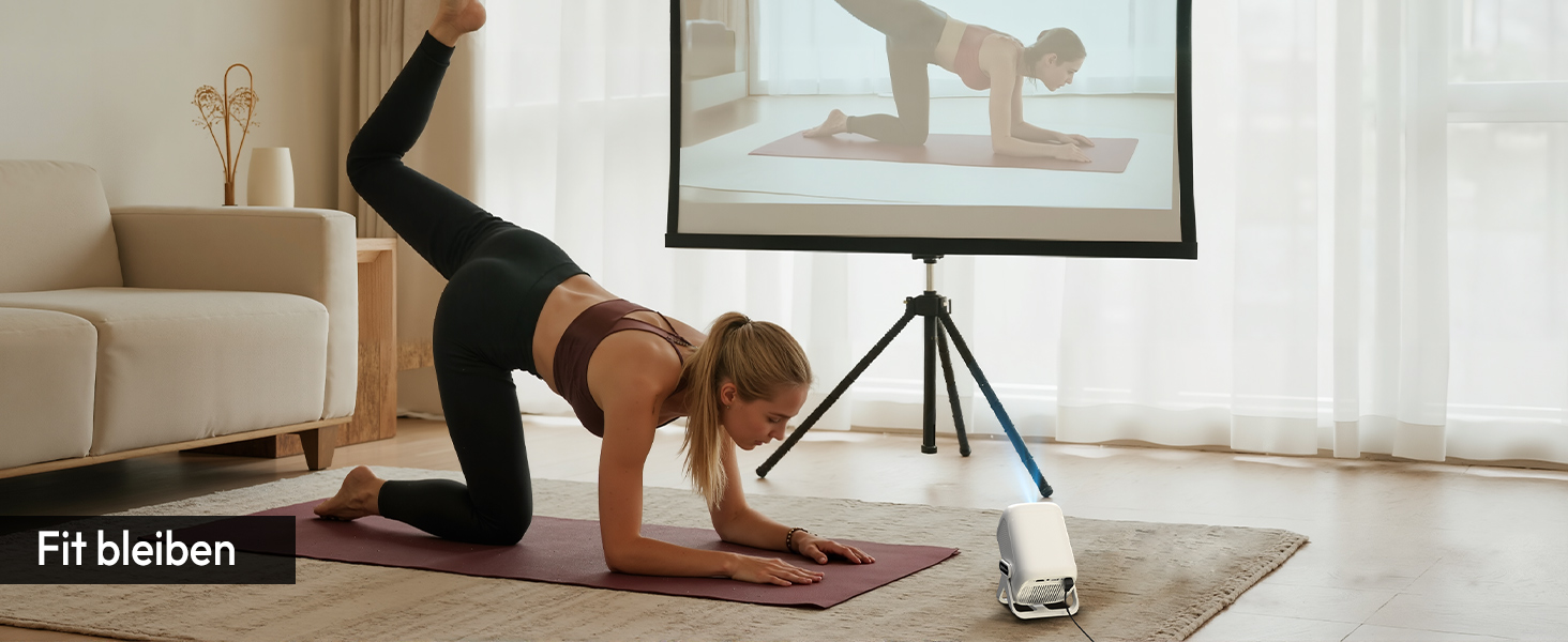 Портативний проєктор N5 1080P з WiFi та Bluetooth, сумісний з Netflix, обертовий на 135°, автоматична корекція трапецеїдальних спотворень, фільтр від пилу