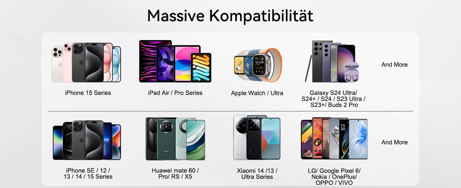 Power Bank AsperX 10000mAh з PD 30W, USB-C, білий. Швидка зарядка для iPhone 15/14, iPad. Компактний акумулятор