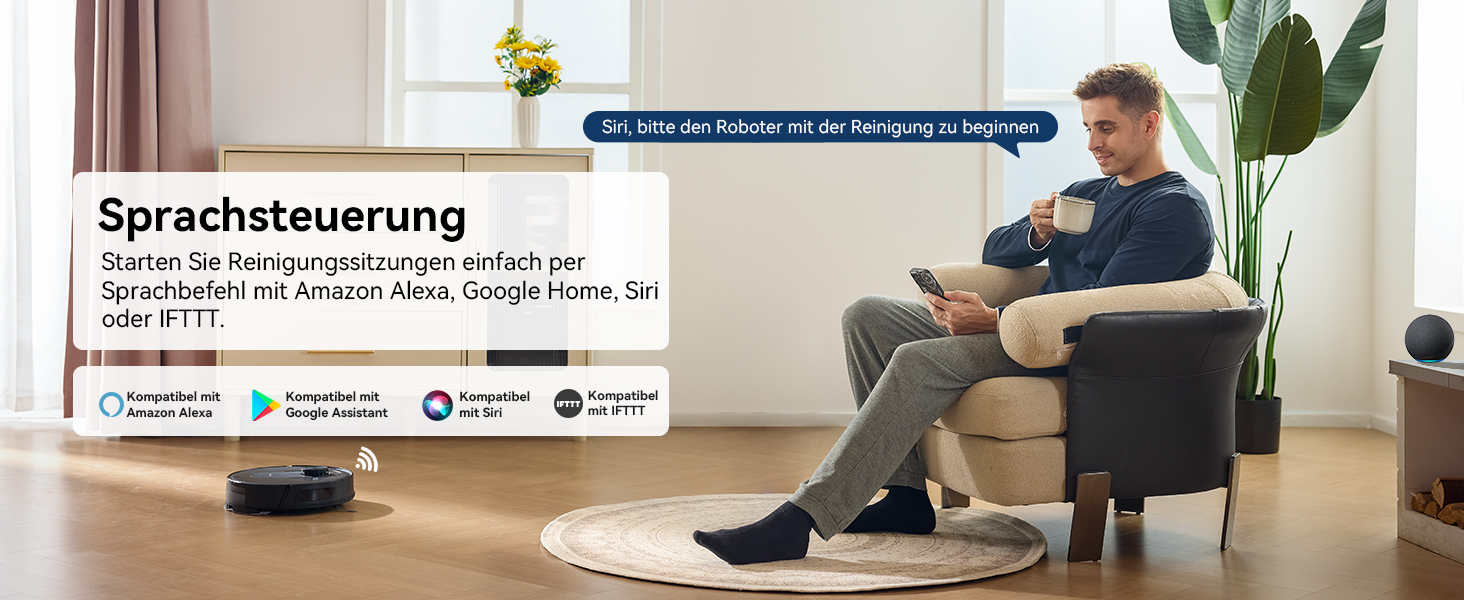 Робот-пилосос Proscenic Q20Plus з функцією миття, 10000Pa, 200 хвилин, бездротовий, з автопорожненням, 3-в-1 для тварин, килимів, твердих підлог (сірий)