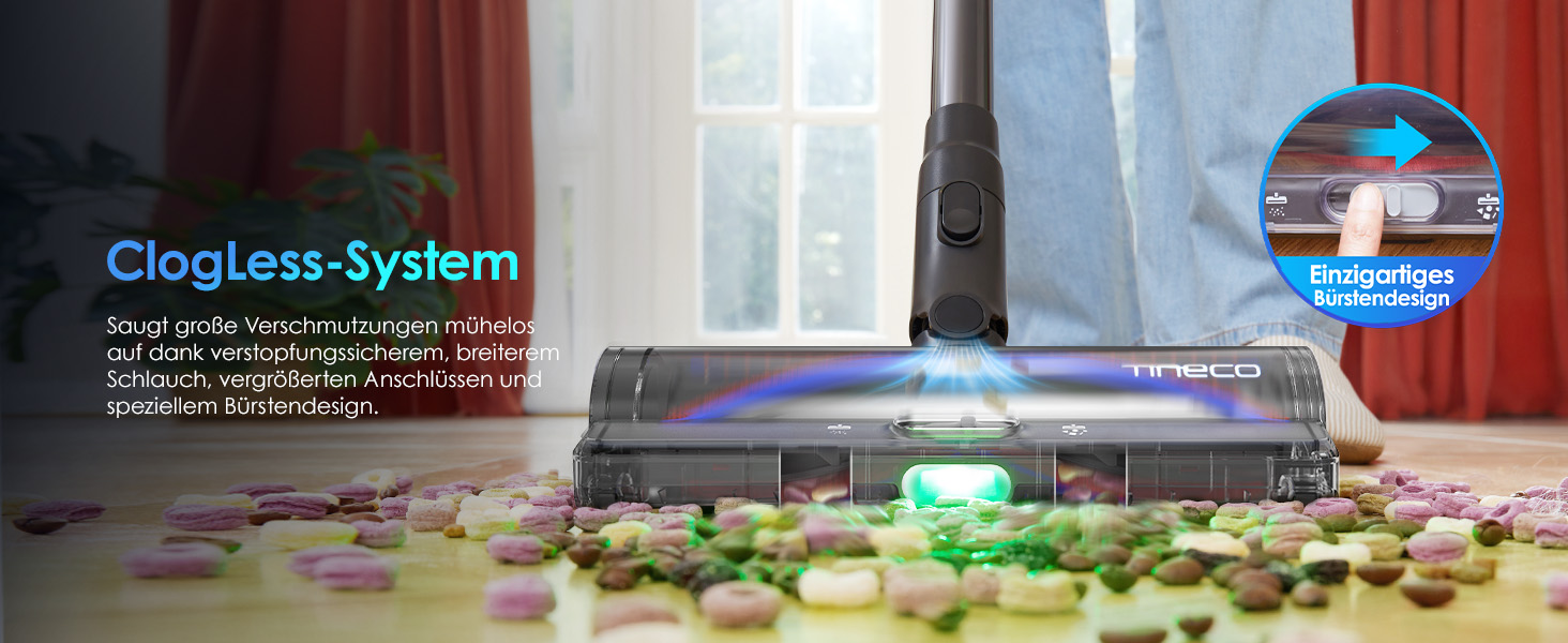 Ручний бездротовий пилосос Tineco Pure ONE S50 Pro: 150AW, 65 хв роботи, LED, ZeroTangle