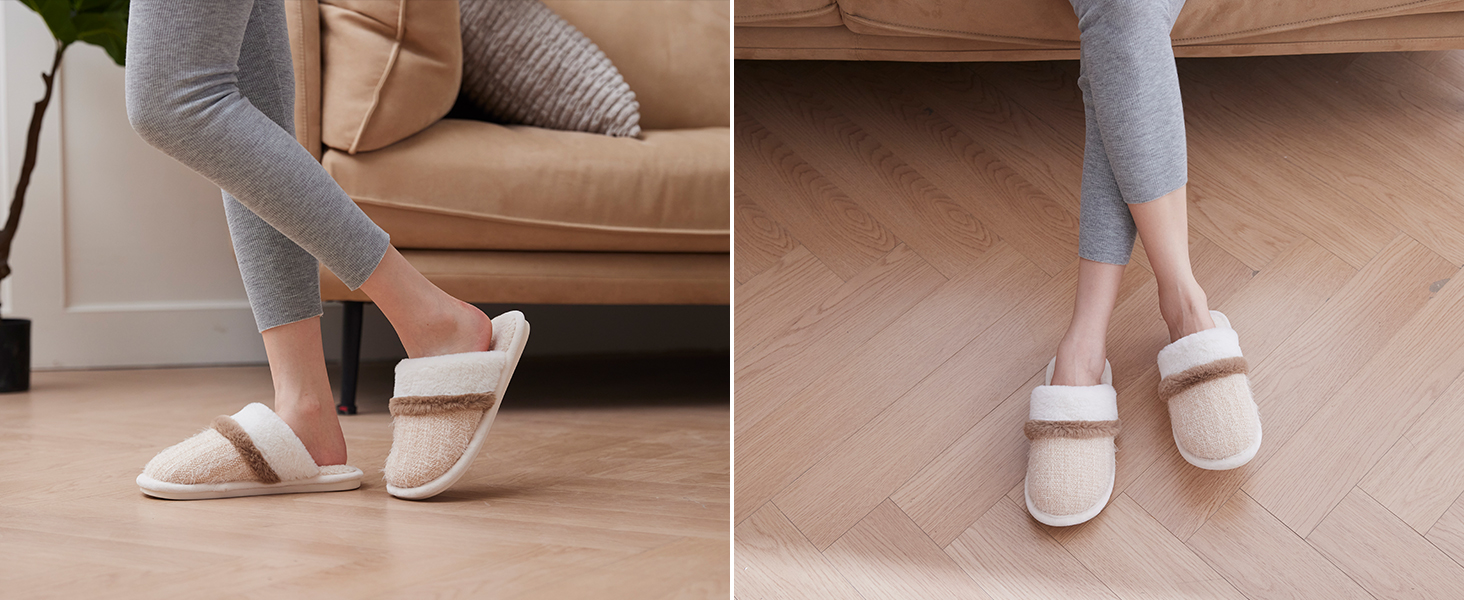 Тапочки домішки жіночі чоловічі зимові - м'які з Memory Foam, теплі та з антиковзаючою підошвою для холодних днів. Зручні та елегантні сліпони як стильний подарунок. Рожеві, 38/39 EU