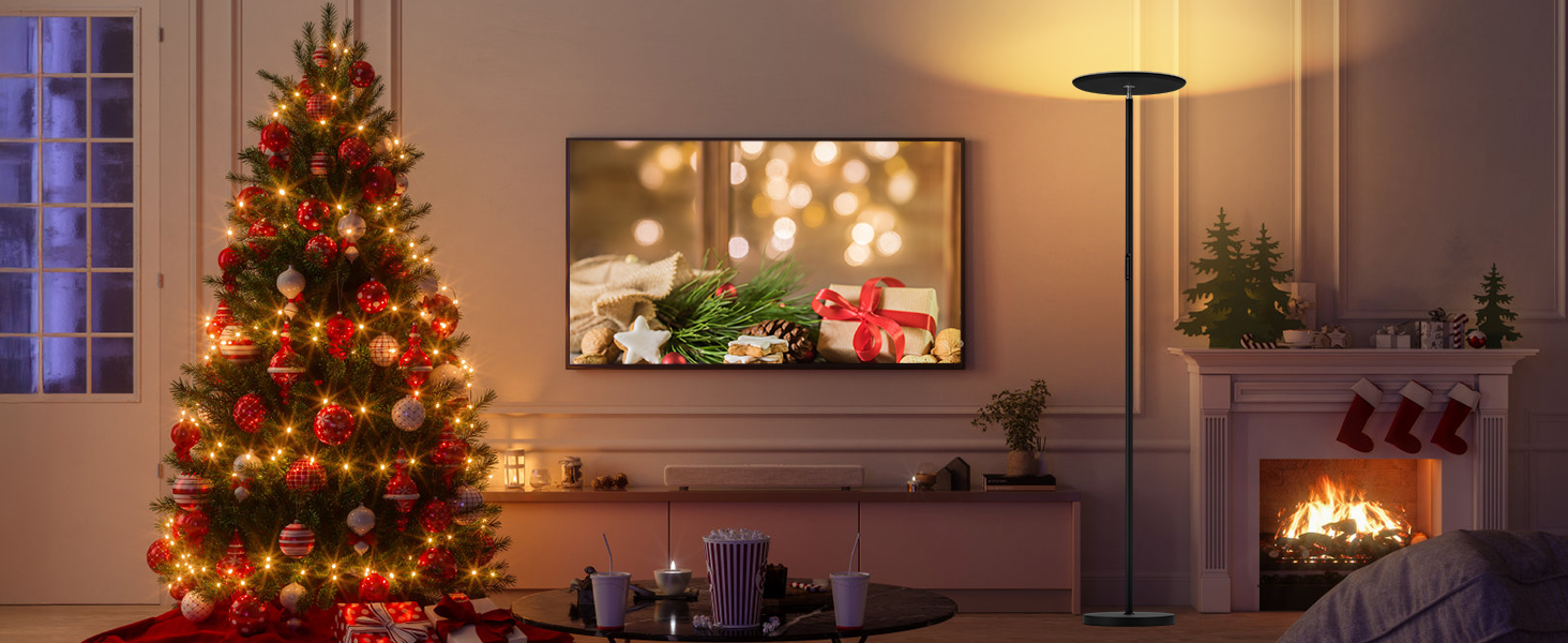 LED стельова лампа PreeOtti для вітальні з регулюванням яскравості, дистанційне керування та сенсорне управління, 3 колірні температури (чорний)