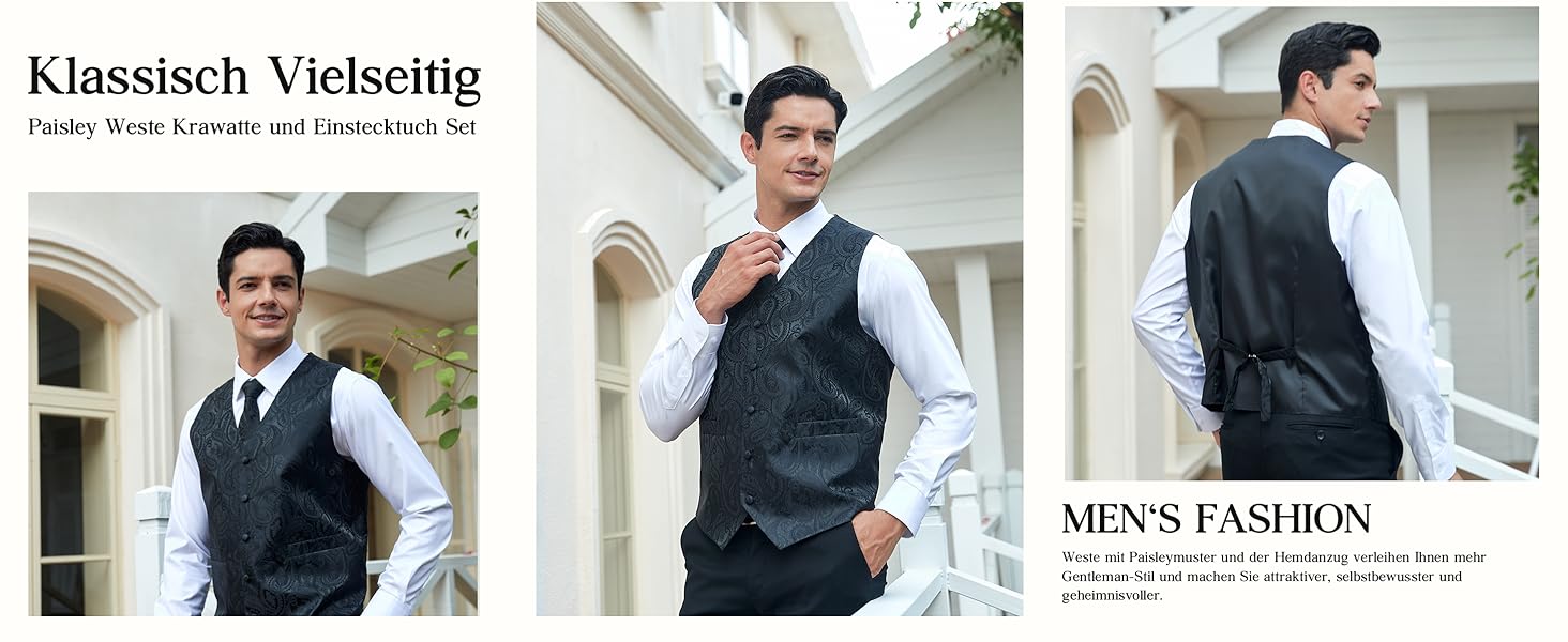 Краватка чоловіча квіткова, нагрудна хустка, кишеньковий хустинка HIDERN, жаккард, для весілля, бежева (XL)