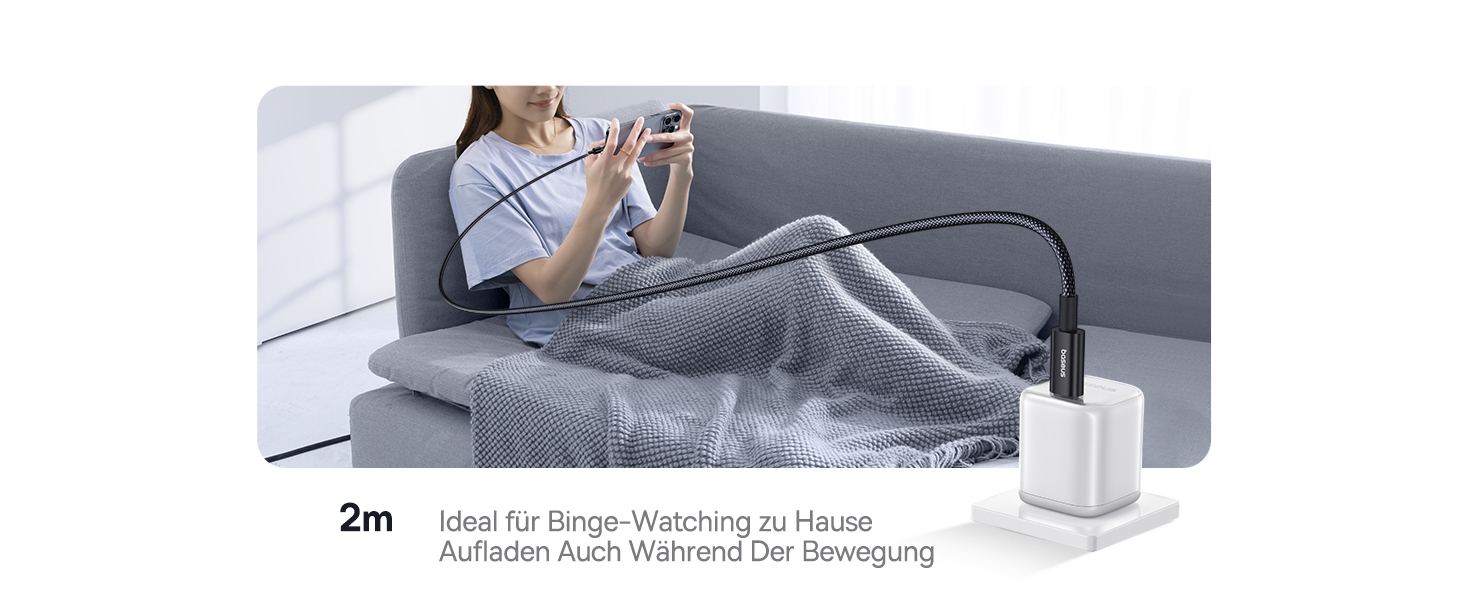 Кабель Baseus 100W USB-C - USB-C 2м з LED-дисплеєм, підтримка PD, QC 4.0 для iPhone, Samsung, MacBook, iPad Pro