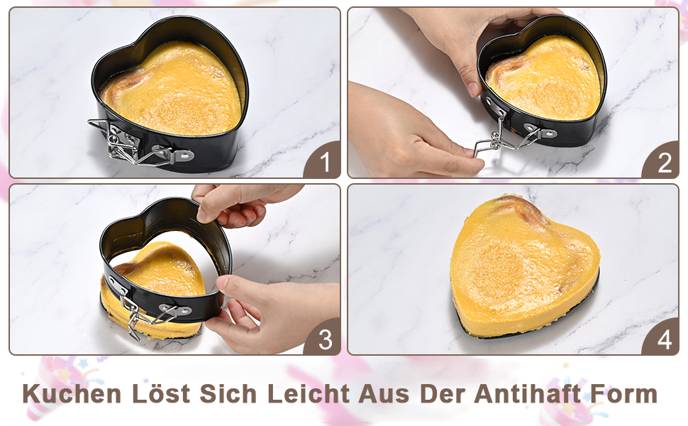 Форми для випічки ECCOGREAT 3 шт. (10/18/23 см) з антипригарним покриттям - для тортів, піци та млинців