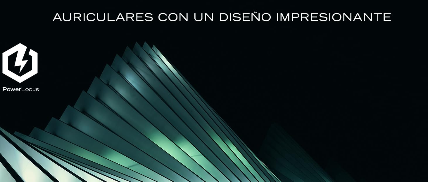 PowerLocus Bluetooth навушники Over-Ear: бездротові, складні, з мікрофоном, Hi-Fi стерео, глибокий бас, для телефону, планшета, ПК (блакитні)