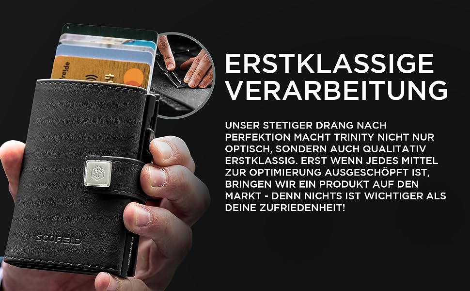 Чоловічий гаманець SF SCOFIELD з відділом для монет | Тонкий гаманець на 9-11 карт | RFID захист | Гаманець-картхолдер | Гаманець для чоловіків | Розумний гаманець | Чоловічий картхолдер | Гаманець Slim | Картодзерж з відділом для монет Mini (Carbon - Fire Red)