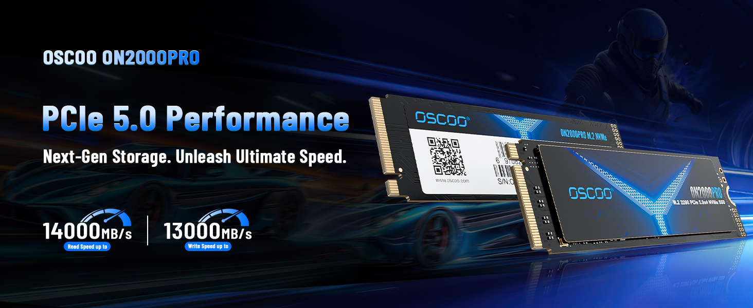 SSD NVMe 1TB PCIe Gen4x4/Gen5.0 2280 - до 14000 МБ/с (Чіткий NAND)