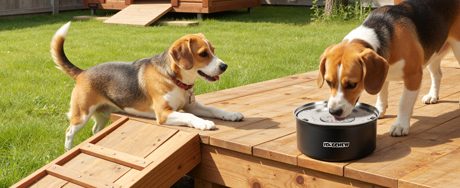 Миска для собак без облизування, нержавіюча сталь, 3L, чорна, з антиковзним дном, легко миється, для собак