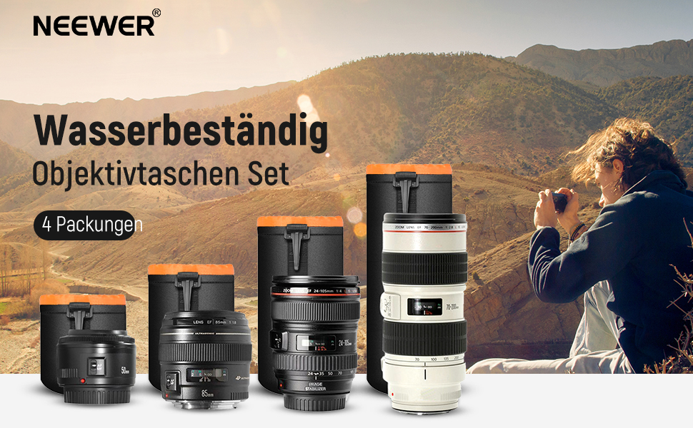 Рюкзак для камери NEEWER Pro водонепроникний, з захистом від ударів, з регулюванням, з підкладкою, з замком від злодіїв, сумісний з DJI Drone, DSLR, штативами, спалахами, об'єктивами та іншим аксесуаром (9.8 x 7.1 x 3.1 дюймів, Оранжевий)