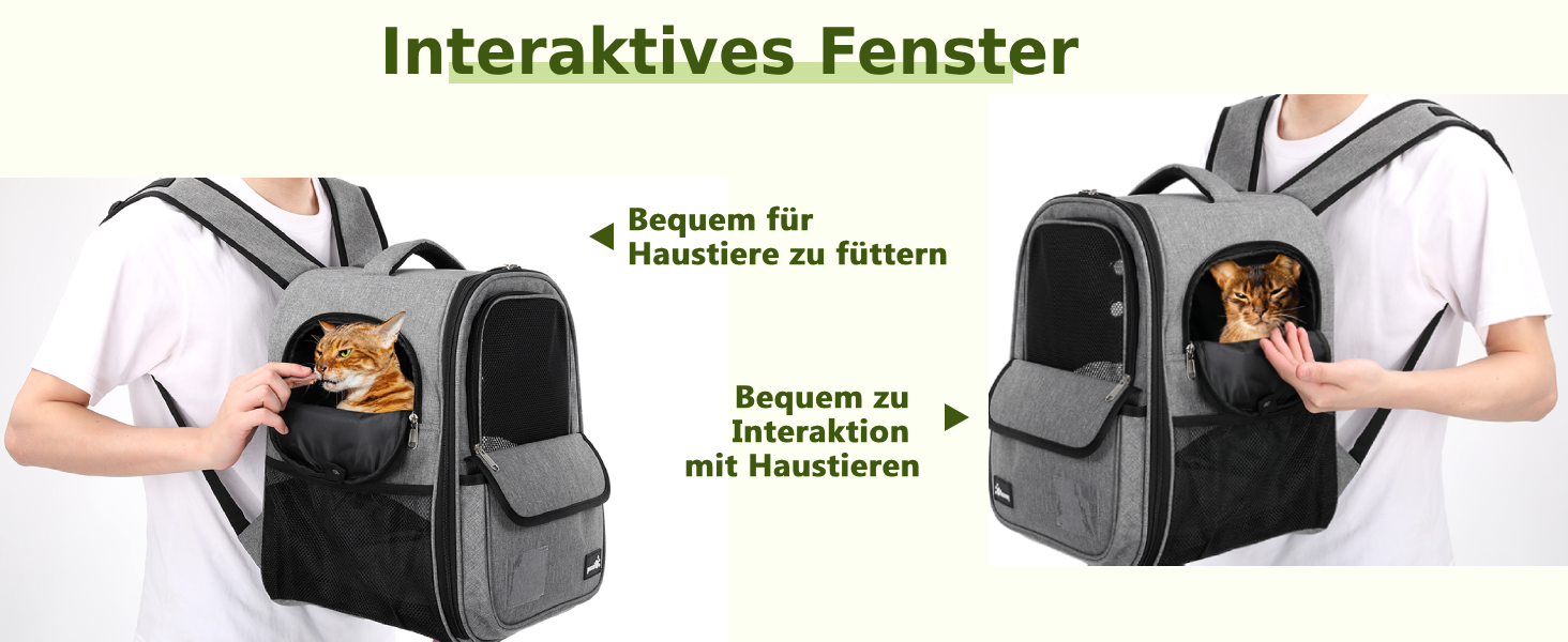 Рюкзак для кота/маленької собаки Pecute, 6 кг, сірий. Зручний, дихаючий, з безпечним тросом та замком. Для подорожей та прогулянок.