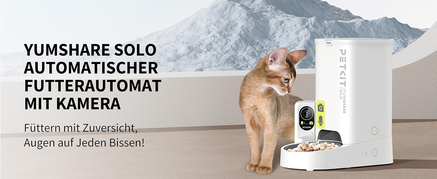 Автоматичний годівниця для котів та собак PETKIT з камерою та WiFi, 3L, програмування, 1-5 прийомів їжі