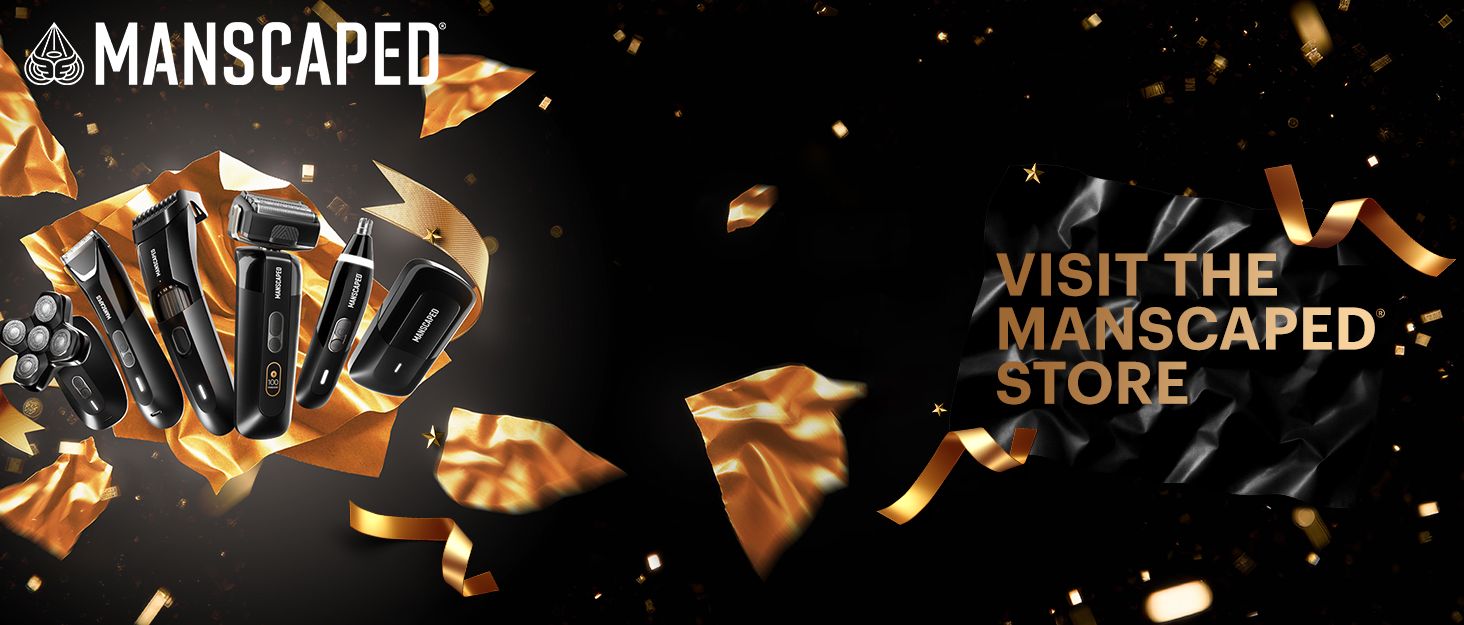 Набір Perfect Package 4.0 від MANSCAPED®: тример для тіла The Lawn Mower® 4.0, лосьйон та гель для душу, тонер для тіла, набір для догляду за нігтями, сумка та 3 підставки для гоління