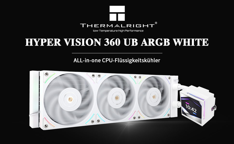 TR Hyper Vision 360 UB ARGB: Смарт-система водяного охолодження CPU з LCD-дисплеєм 3.95