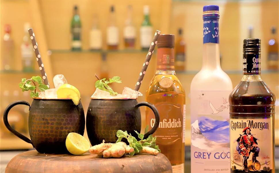 STAGLIFE Набір мідних кухлів для Moscow Mule, 2 шт, чорна мідь, для чоловіків