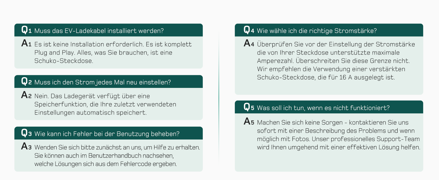 Кабель для зарядки електромобіля Type 2 Schuko 3,7kW (6-16A, 1-фазний) з LCD-дисплеєм, 5,5м, чорний
