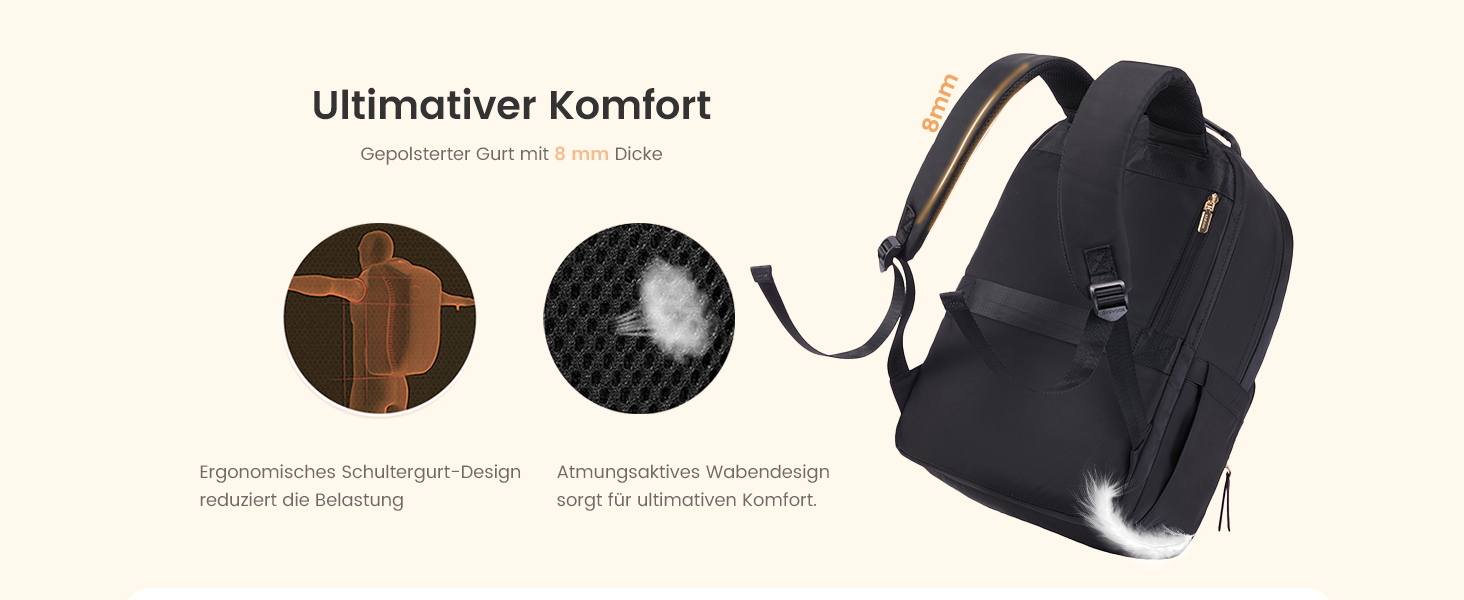 Рюкзак для ноутбука LOVEVOOK, 15.6 дюймів, чорний: водонепроникний, для роботи, навчання, подорожей