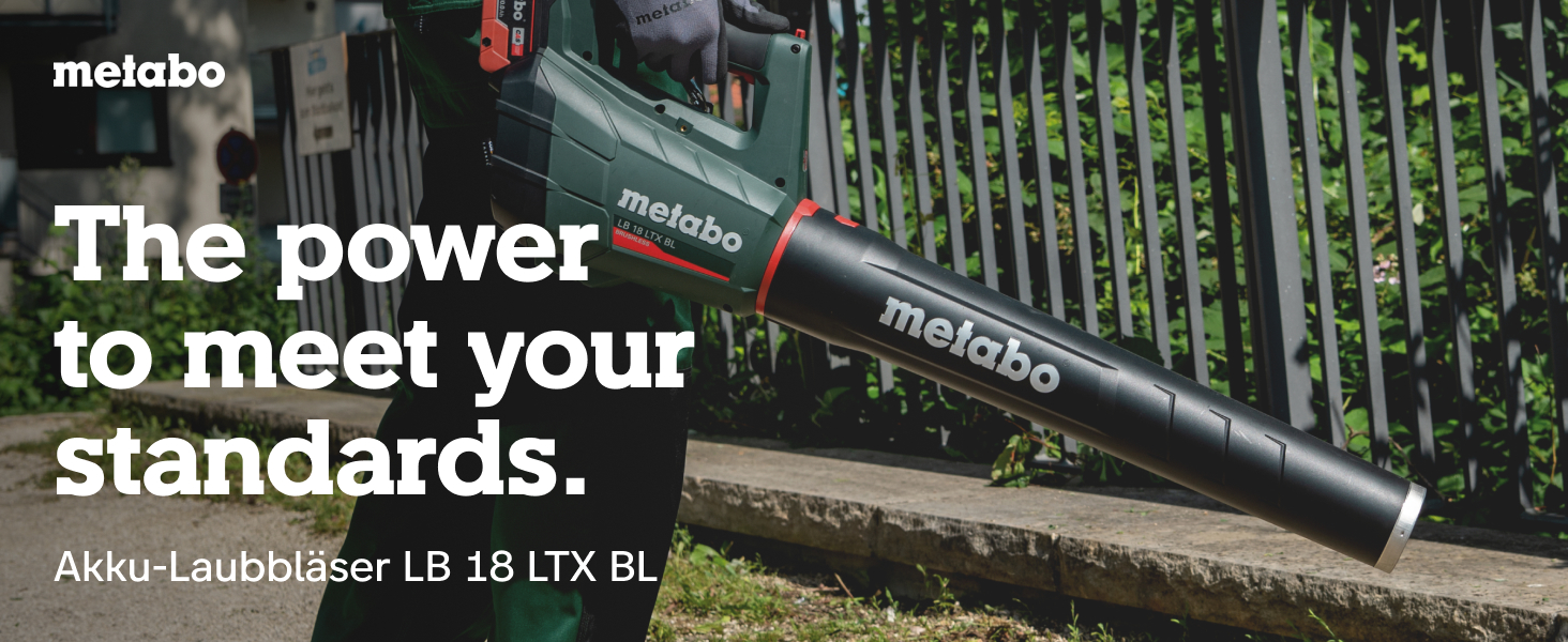 Акумуляторний повітродув Metabo LB 18 LTX BL, 18 В, потужний безщітковий двигун, тиха робота, без акумулятора і зарядного пристрою