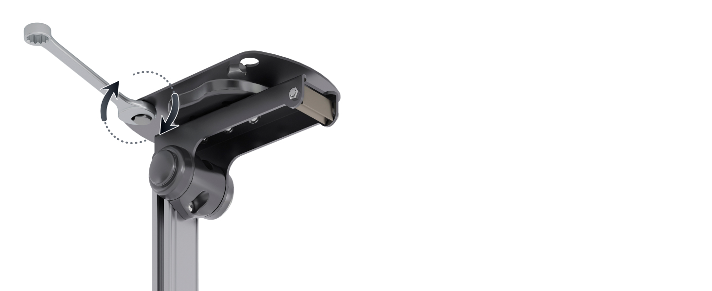 Кронштейн для телевізора стельовий поворотний RICOO 13-32 дюйми VESA 100x100 для плоских, Smart OLED та вигнутих телевізорів