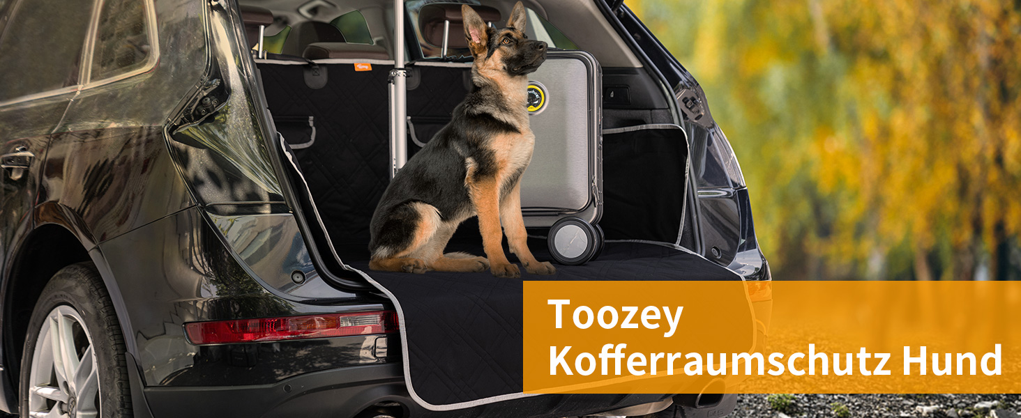 Захист для багажника автомобіля Toozey для собак: стежка, міцна, з бічним захистом та захистом краю вантажного відсіку | Водонепроникний килимок для собак в авто з міцною поверхнею | Захищає від подряпин та шерсті (208 * 138 см)