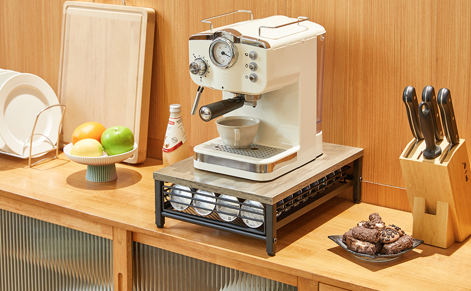 Організатор для капсул кави Nespresso IBUYKE, 80 капсул, TCJ102H, сірий