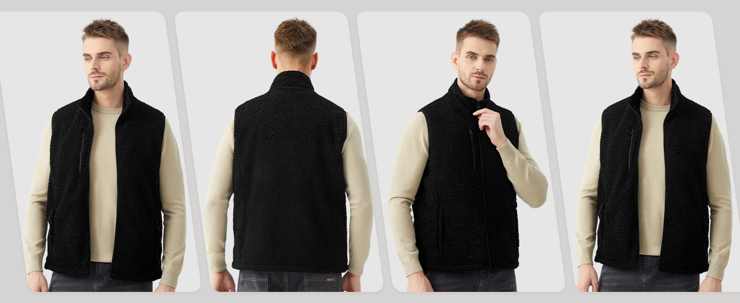 Обогреваемая жилетка для женщин и мужчин с Powerbank 18400mAh, флисовая жилетка с аккумулятором, 10 зон обогрева, теплая флисова жилетка для велоспорту, активного отдыха, черная XXL