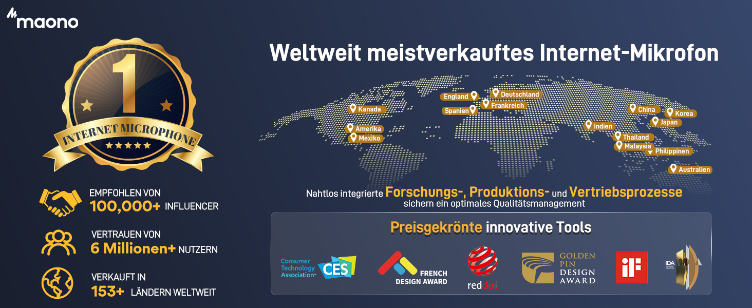 MAONO Тримач для мікрофона BA92 (Чорний) – низькопрофільний з кабелепроводом для чистого робочого місця